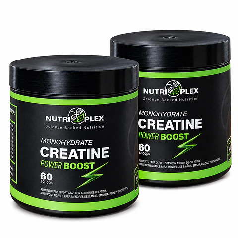 Pack X2 Creatina Monohidratada Nutriplex Power Boost 300g