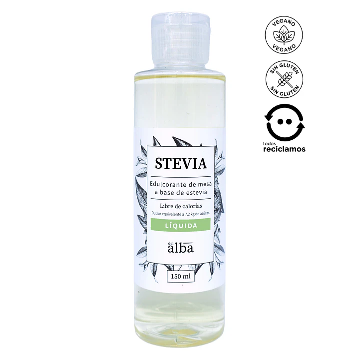 Stevia Líquida 150 Ml - Del Alba 1