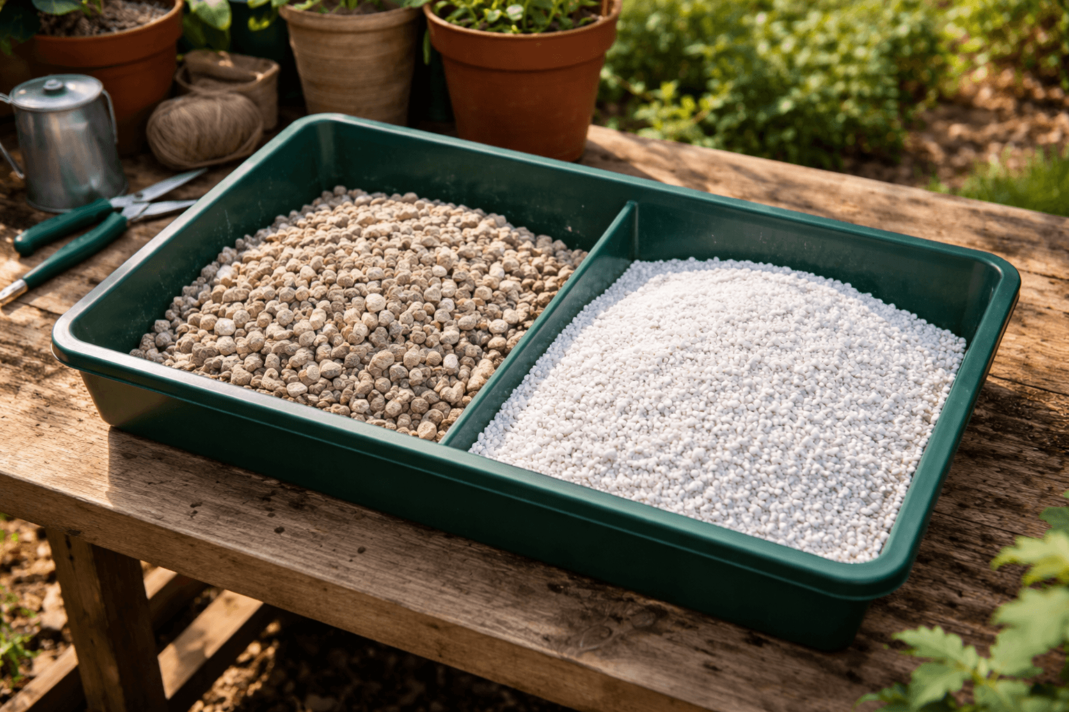 Perlita vs piedra pómez: cuál elegir y por qué la granulometría lo cambia todo.