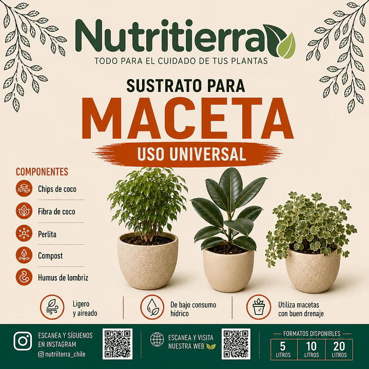 Sustrato para macetas de uso universal Nutritierra 1