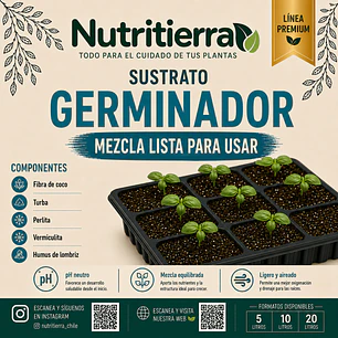Sustrato para Almácigos y Germinación de Semillas | Mezcla Premium