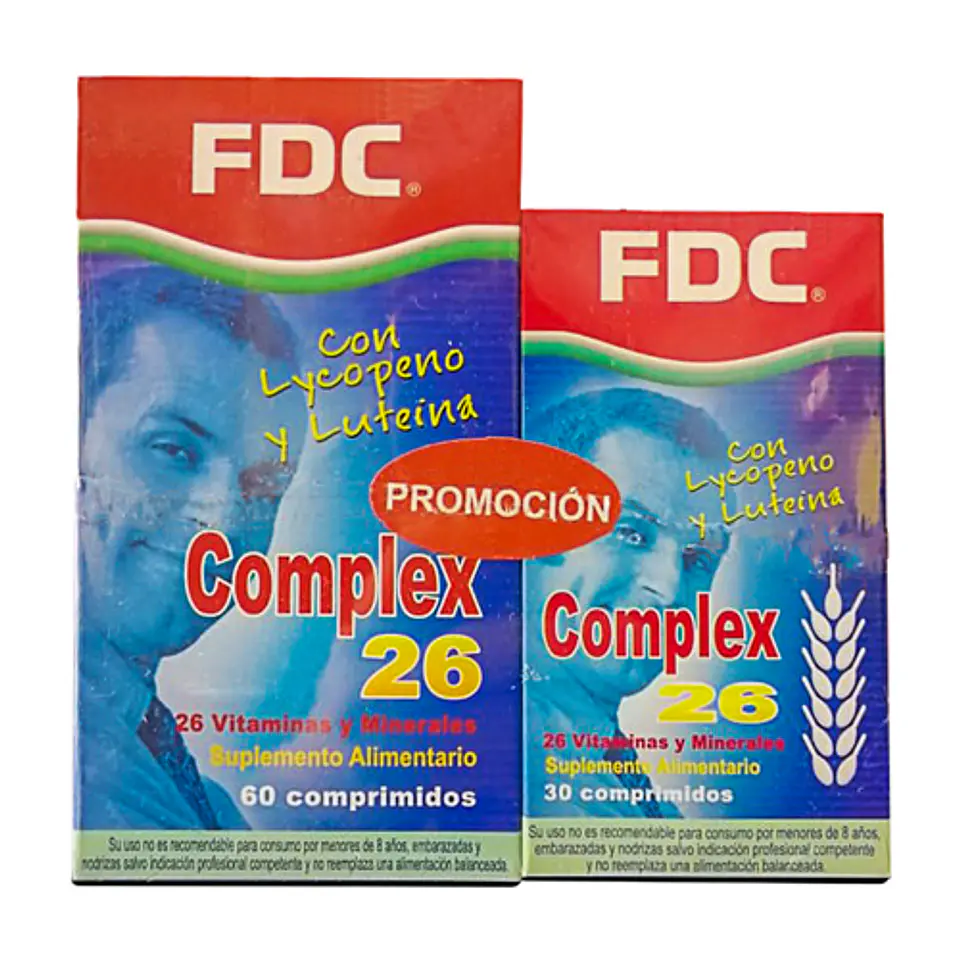Multivitamínico Complex 26 Pack 60 + 30 Comprimidos 1