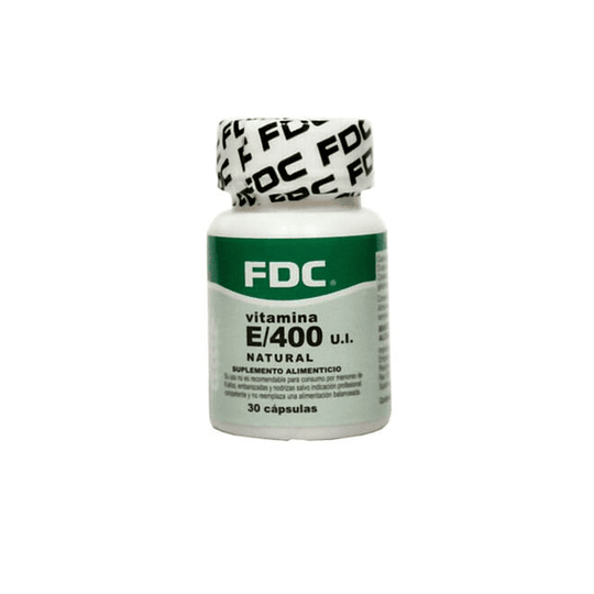 Vitamina E natural 400 mg x 90 cápsulas – FDC