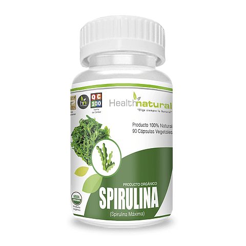 Spirulina Orgánico 500 mg 90 Cápsulas