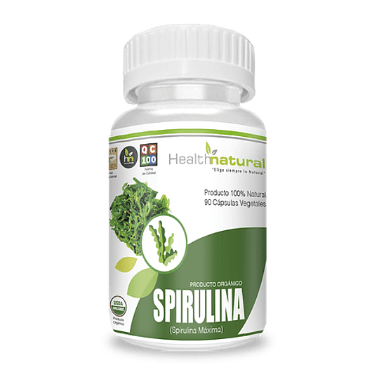 Spirulina 500 mg 90 Caps  Orgánico
