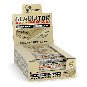 Barras De Proteína Gladiator High Protein Caja 15 Unidades