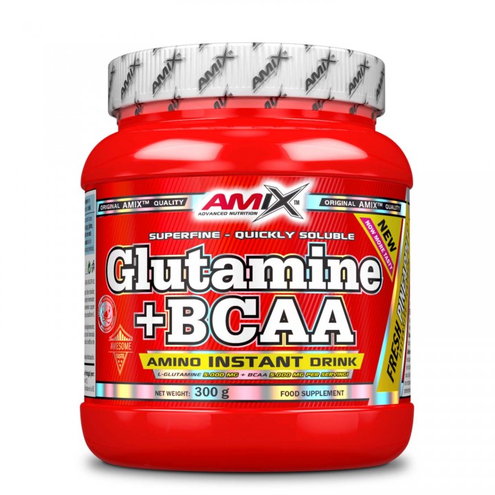 Aminoácidos Glutamina + BCAA 300 g 3