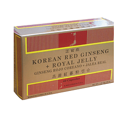 Ginseng Rojo Coreano + Jalea Real 60 Cápsulas 