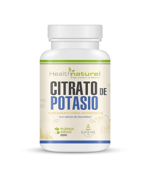 Citrato de Potasio 90 Cápsulas Health Natural