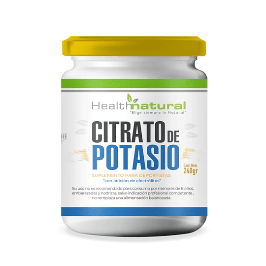 Citrato de Potasio 90 Cápsulas Health Natural