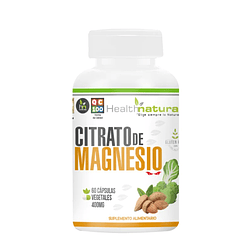 Citrato de Magnesio 400 mg, 60 caps.