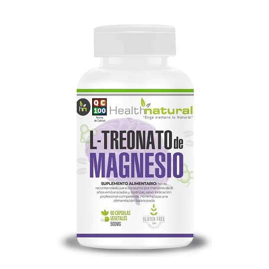 L-Treonato de Magnesio 500 mg, 60 cáps. - Image 1