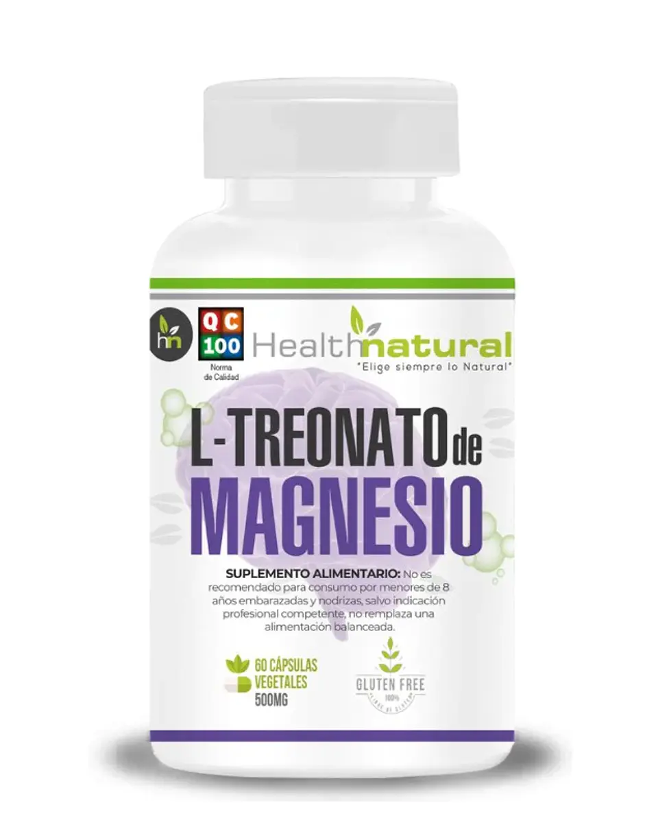 L-Treonato de Magnesio 500 mg, 60 cáps. 1