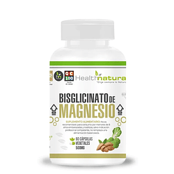 Bisglicinato de Magnesio 500 mg, 60 cáps.