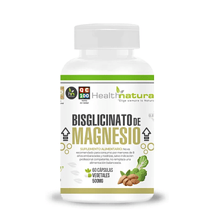 Bisglicinato de Magnesio 500 mg, 60 cáps.