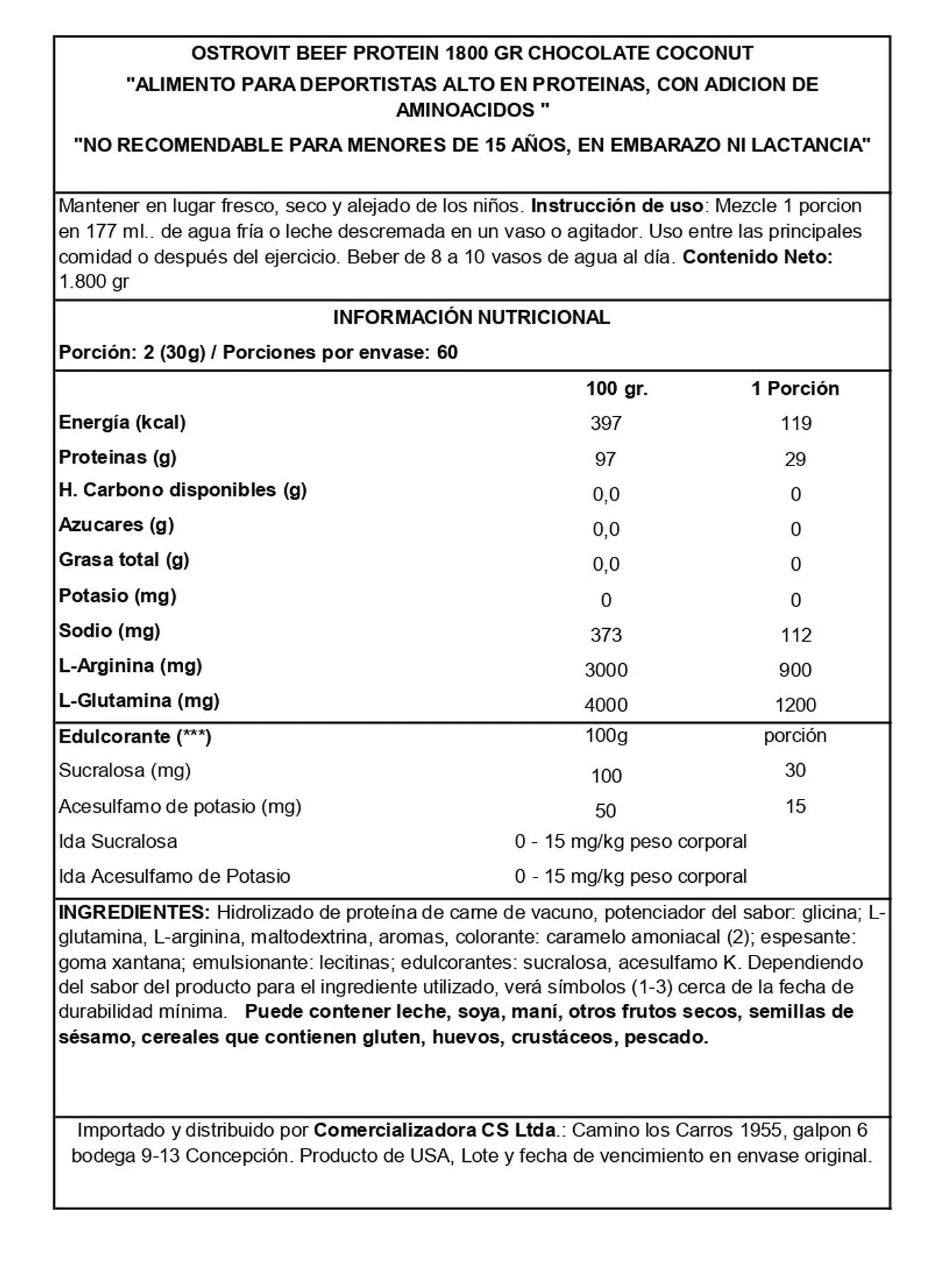 BEEF PROTEIN 1800 GR 3