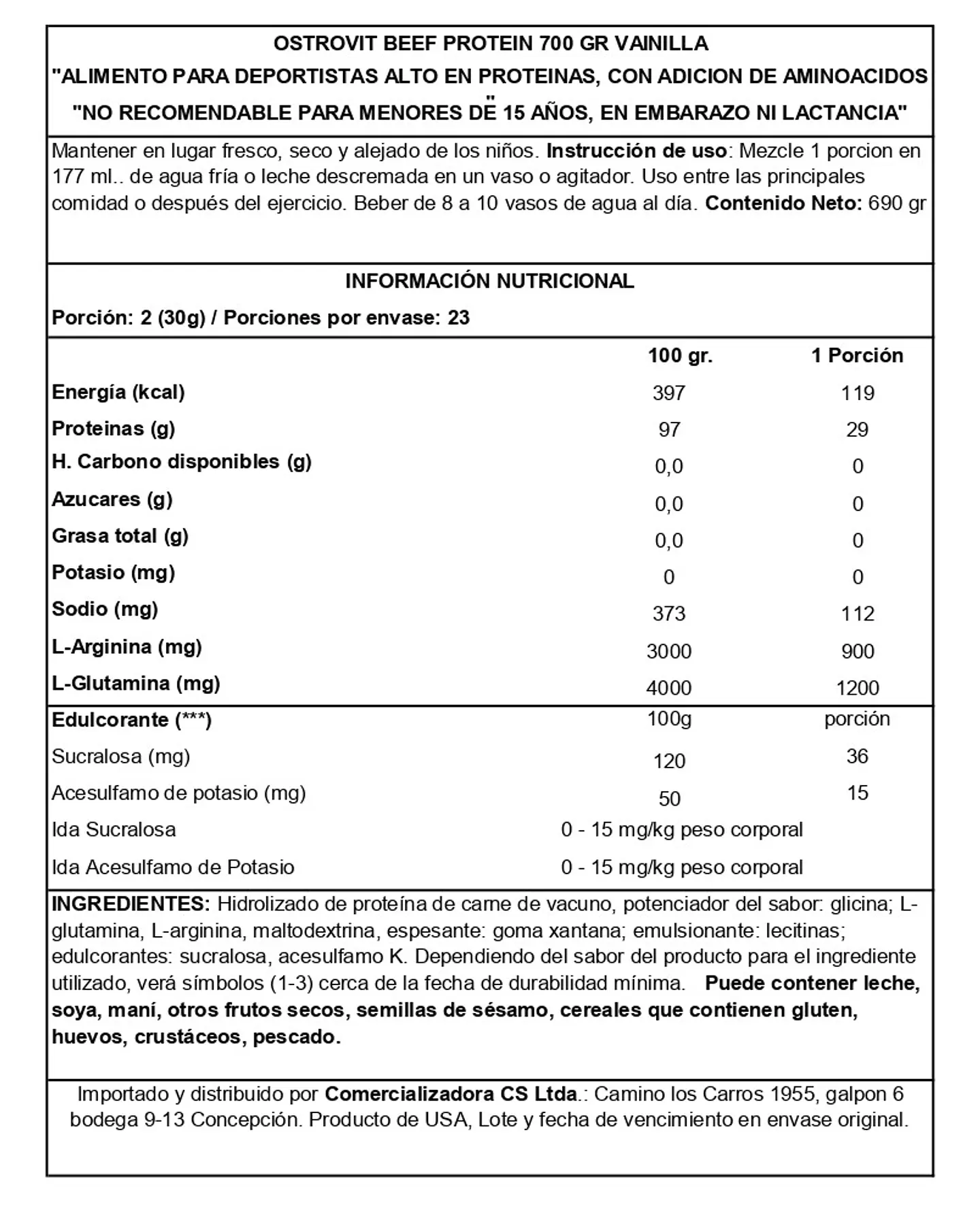 BEEF PROTEIN 1800 GR 4