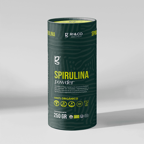 Spirulina  Powder 100 % Organica  250g  Ri&Co 