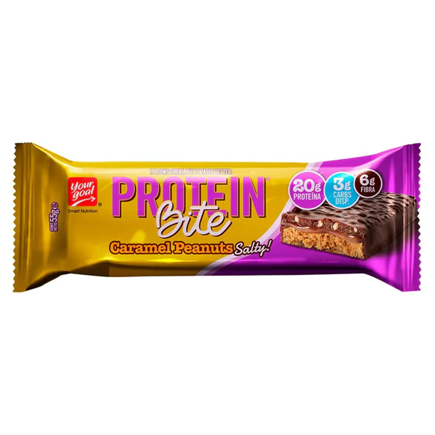 Protein Bite Caramel Peanuts Caja ( x4), Yourgoal 3