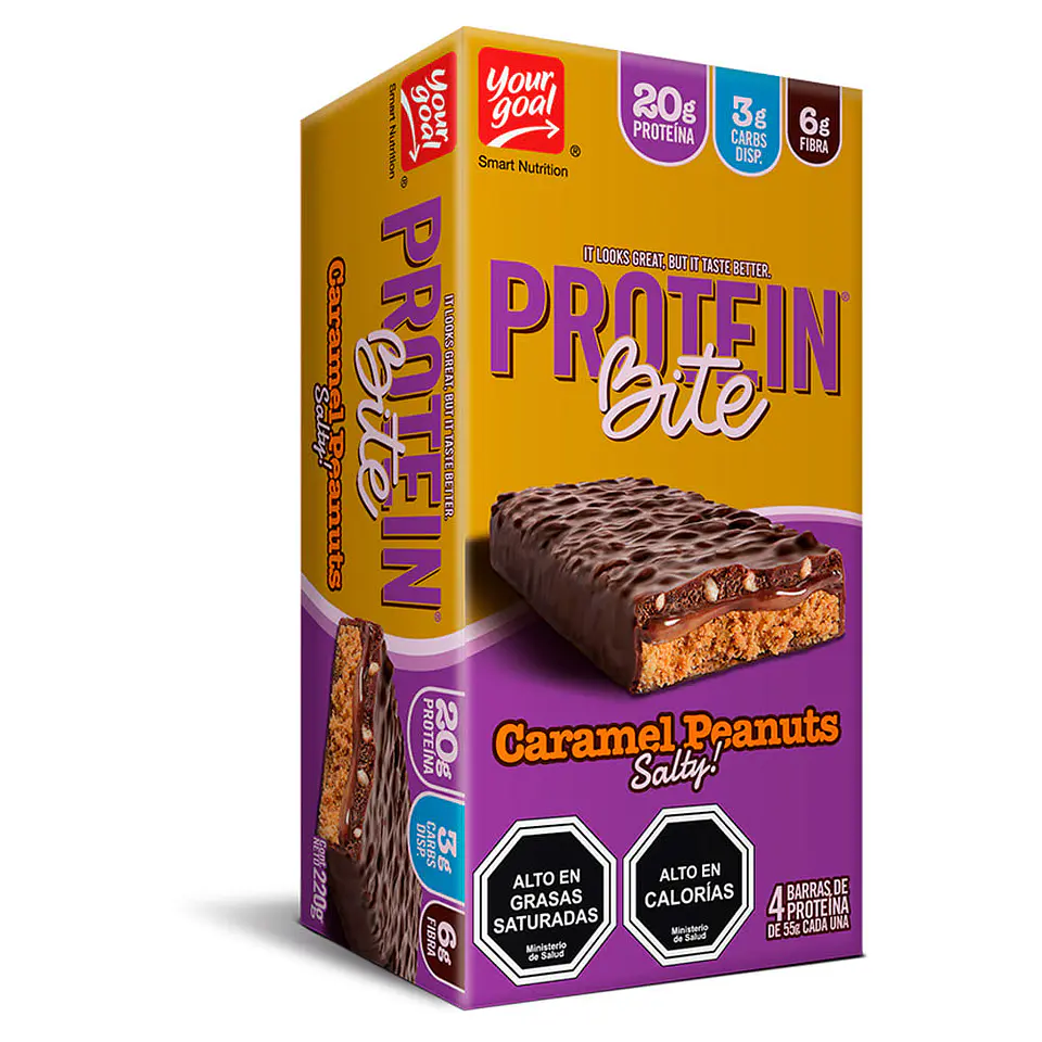 Protein Bite Caramel Peanuts Caja ( x4), Yourgoal 1