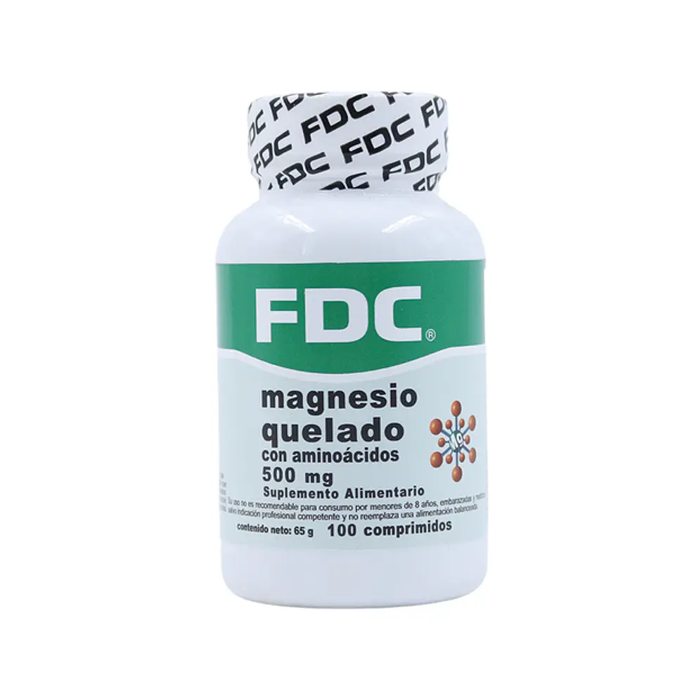 Magnesio Quelado 500 mg 100 Comprimidos 1