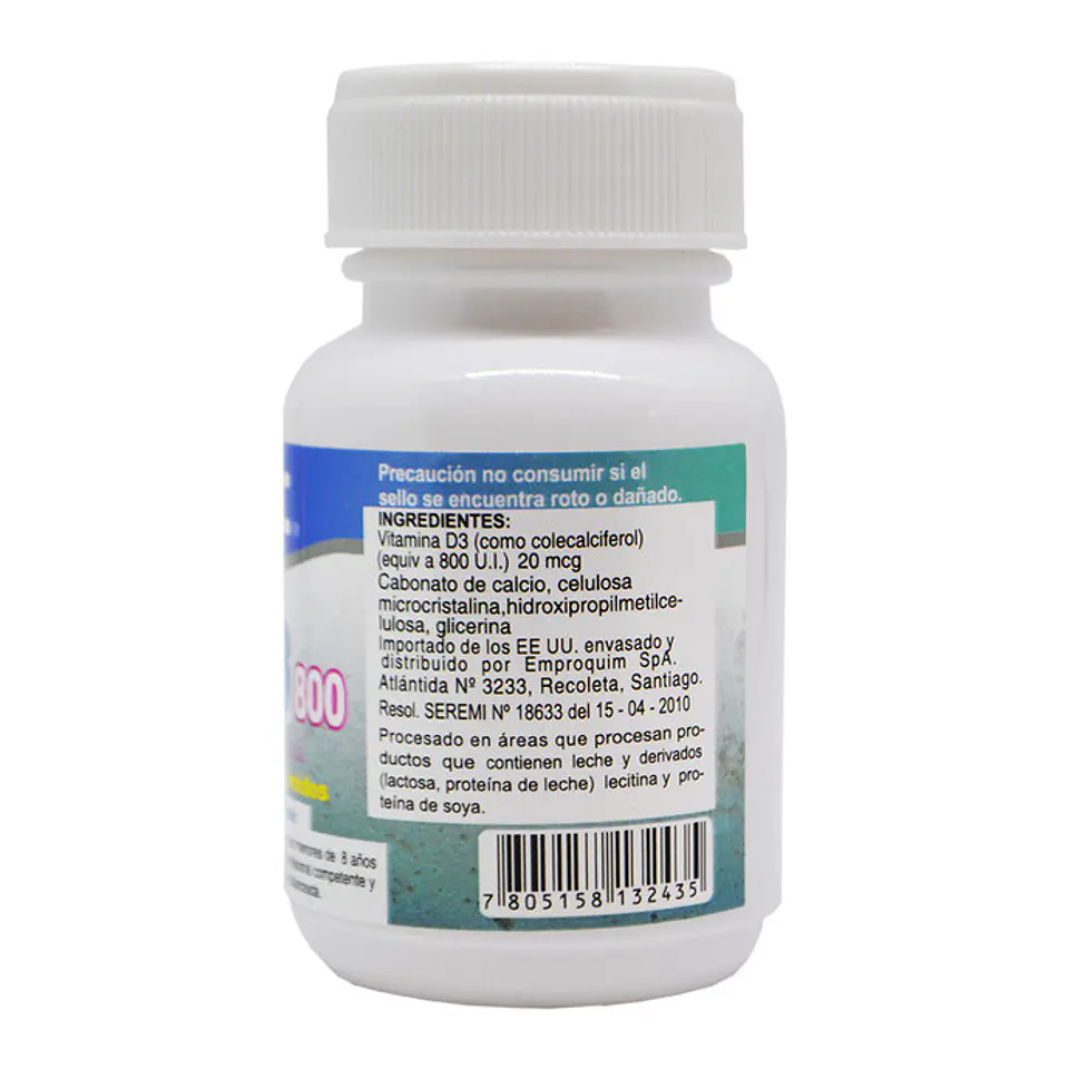 Vitamina D3 800 u.i. 90 comprimidos 3