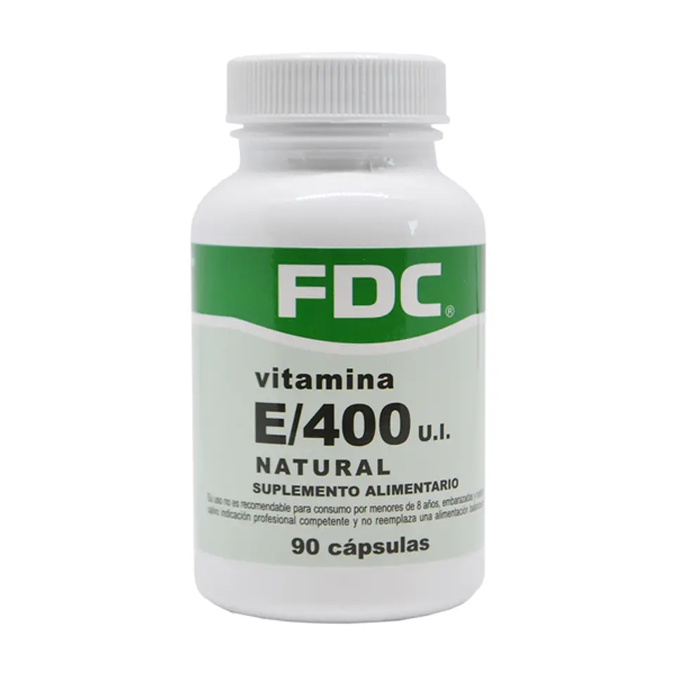 Vitamina E natural 400 mg x 90 cápsulas – FDC 1