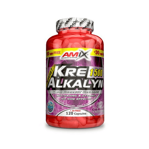 Creatina Kre-Alkalyn 120 caps + 30 Gratis – Amix™