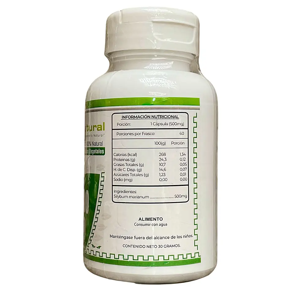 Cardo Mariano 500 mg 60 Cápsulas 2