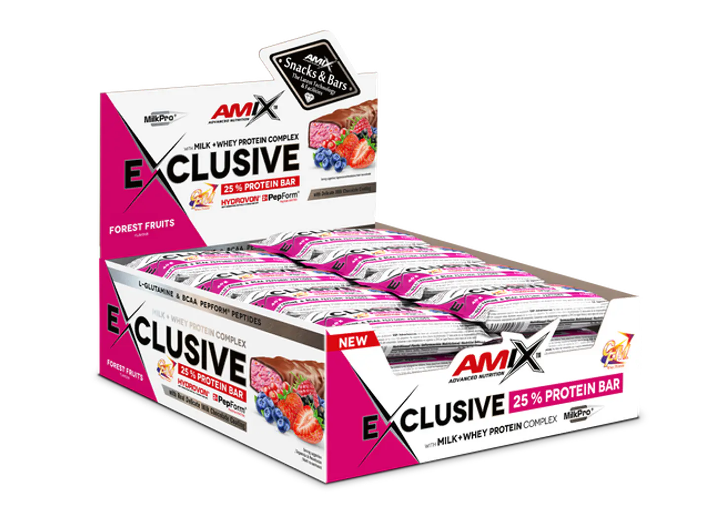 Caja  Forest Fruits  x 12 Exclusive Protein Bar 1