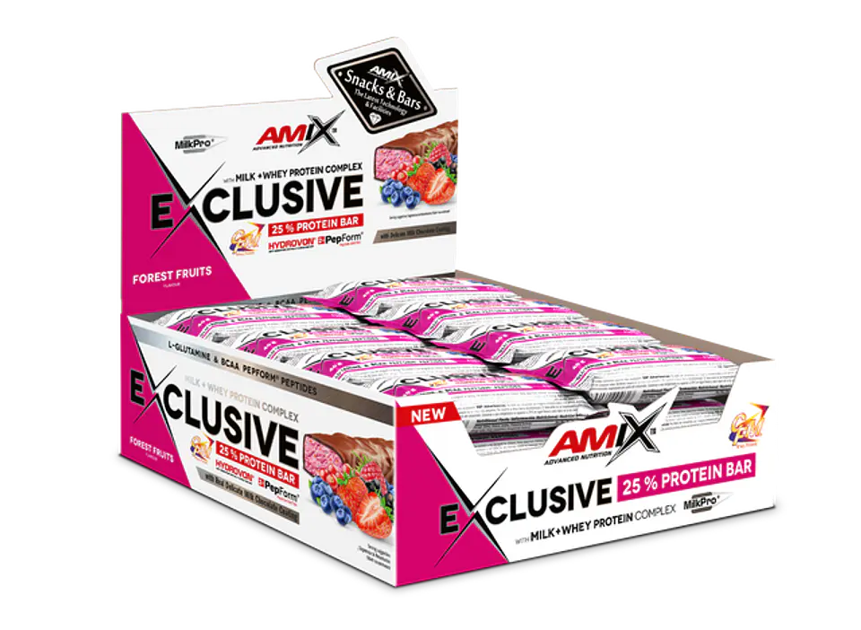 Caja  Forest Fruits  x 12 Exclusive Protein Bar 1