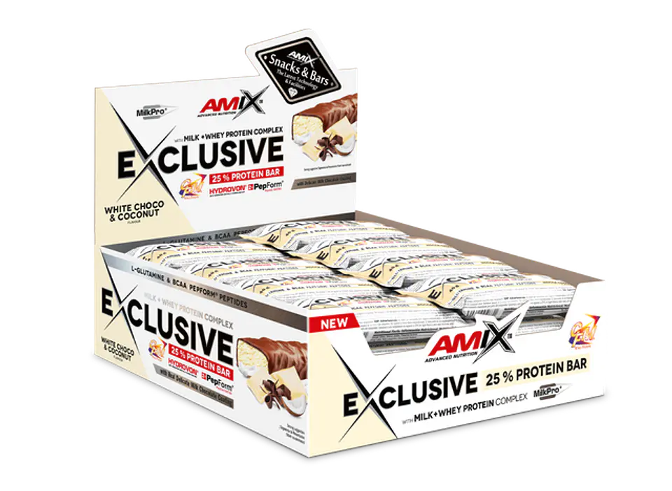 Caja White Chocolate + Coco  x 12 Exclusive Protein Bar 1