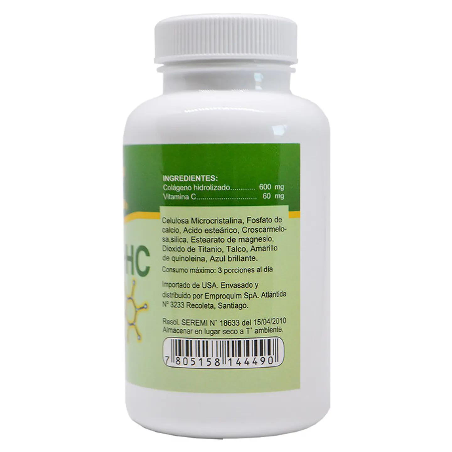 Colageno Hc X 90 Comprimidos FDC 3