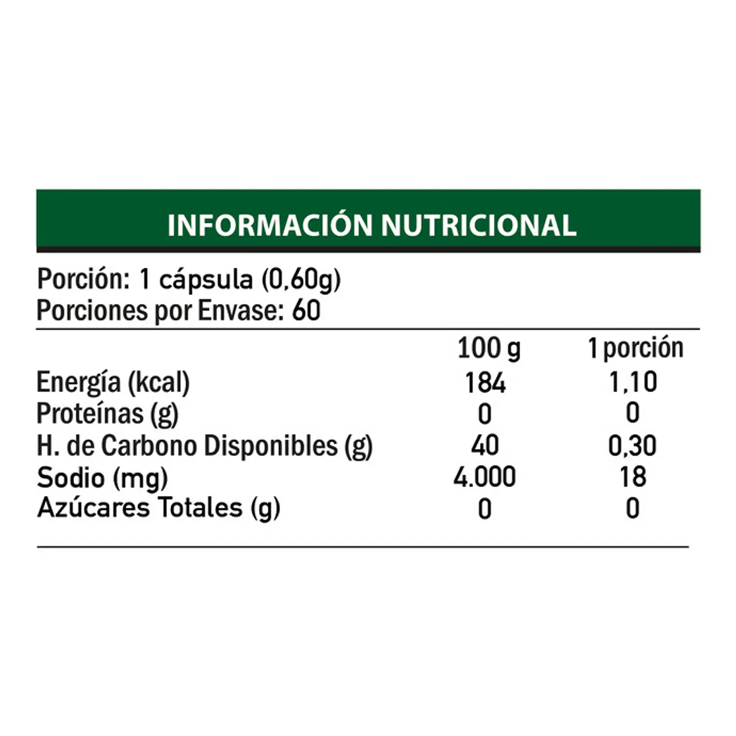 Amana x 60 cápsulas - HBI 3