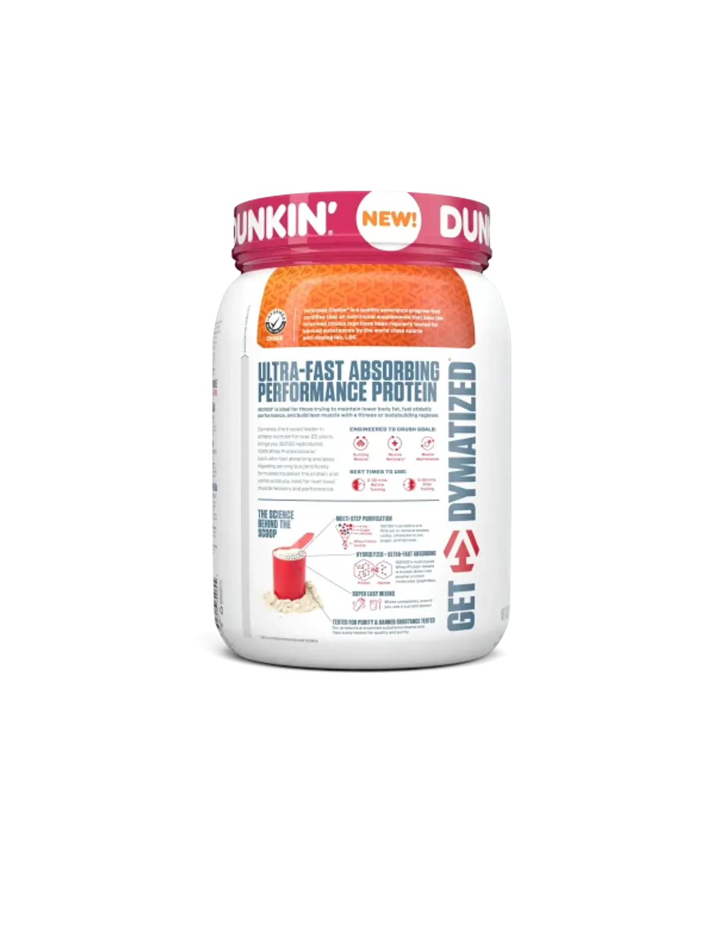 Proteína ISO 100 1.4 Lbs Dunkin Glazed Donut 3