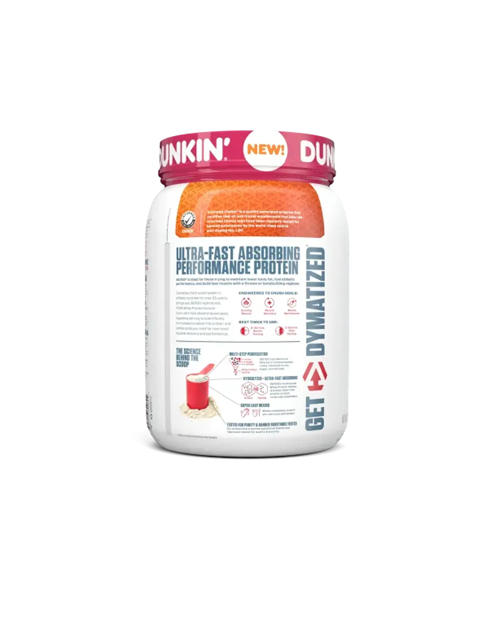 Proteína ISO 100 1.4 Lbs Dunkin Glazed Donut 3