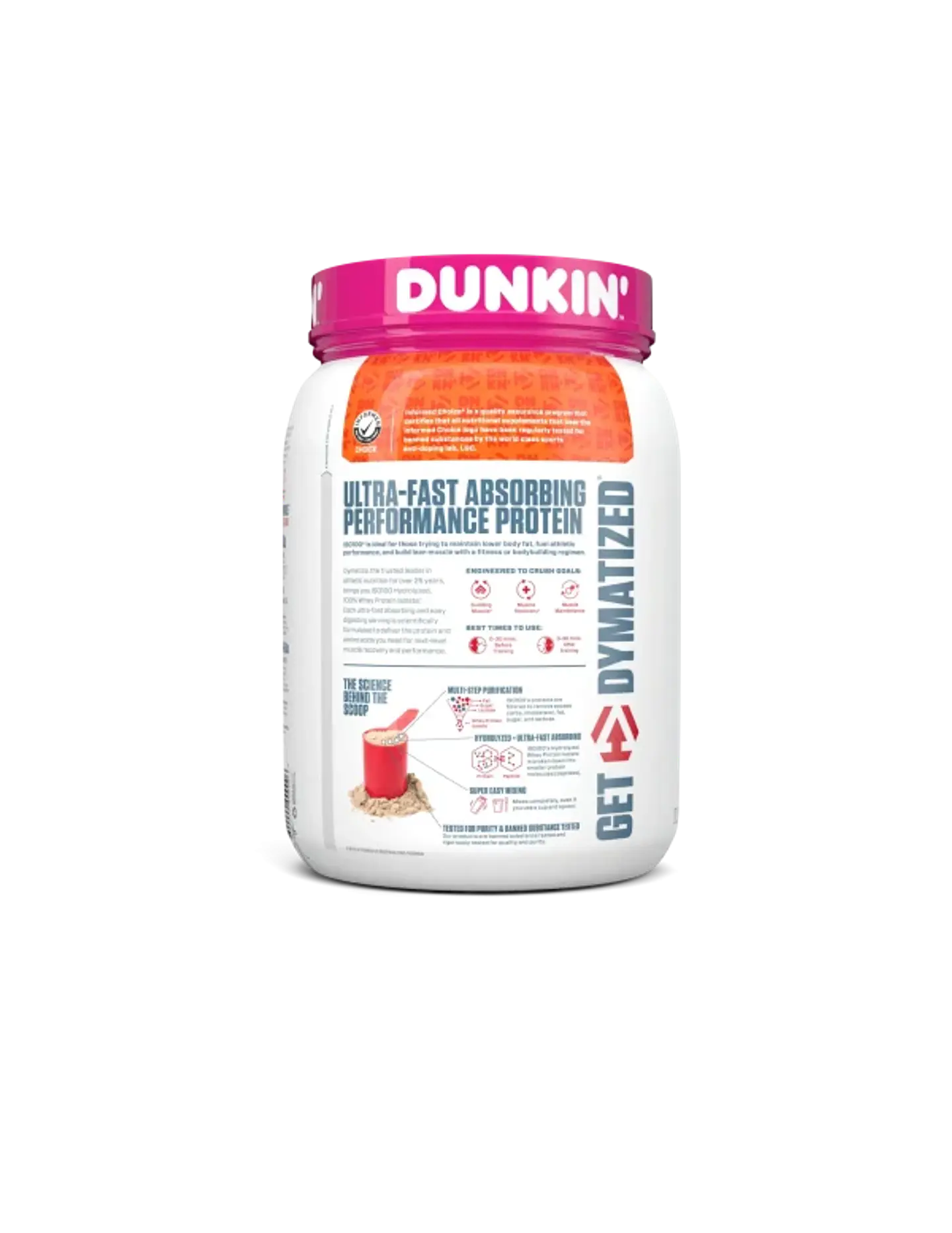 Proteína ISO 100 1.4 Lbs Dunkin Mocha Latte 3