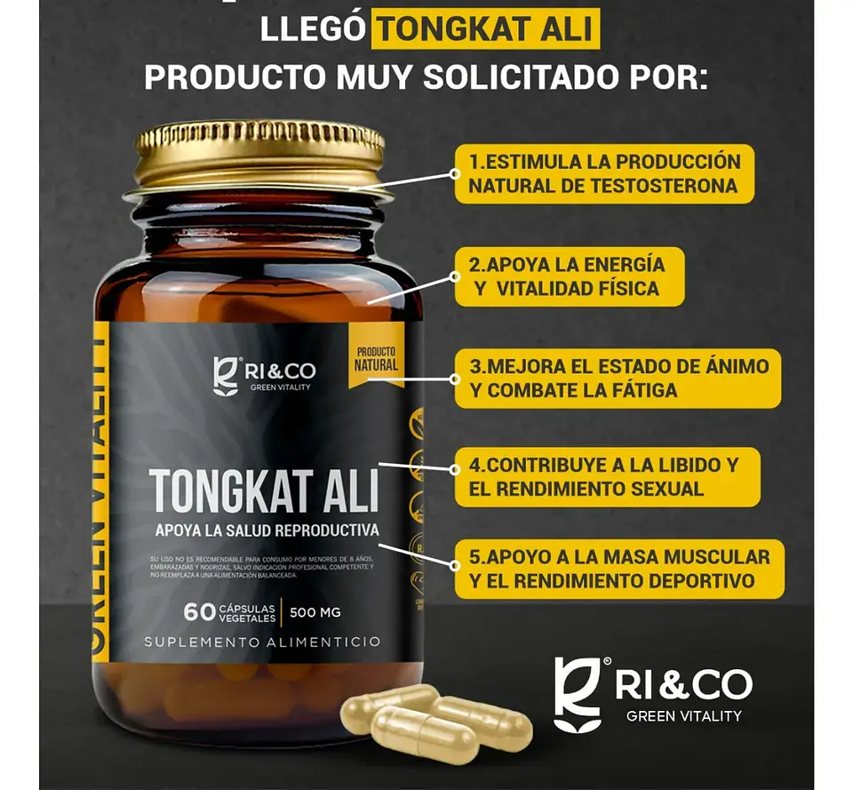 Tongkat Ali 60 Cap 500 mg -RI&CO 3