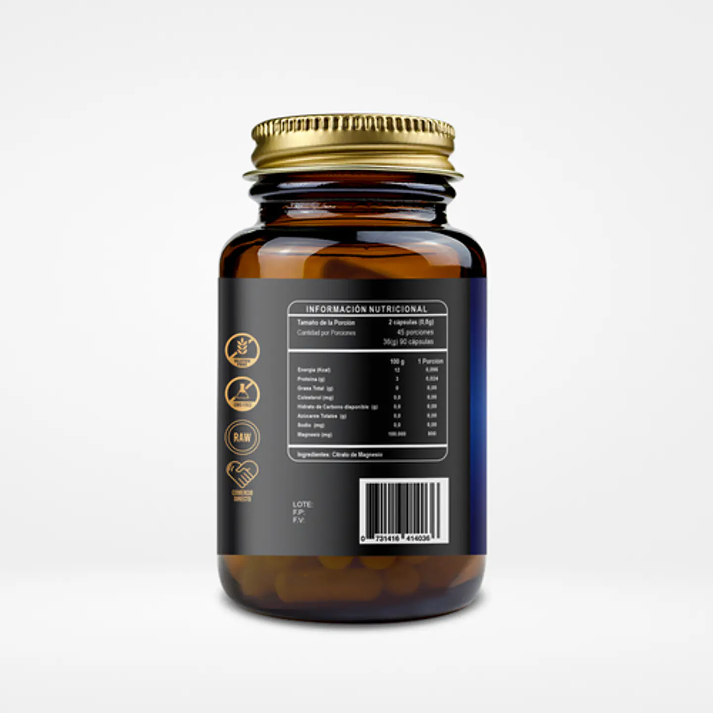 Citrato de Magnesio  90 Caps - RI&CO 2