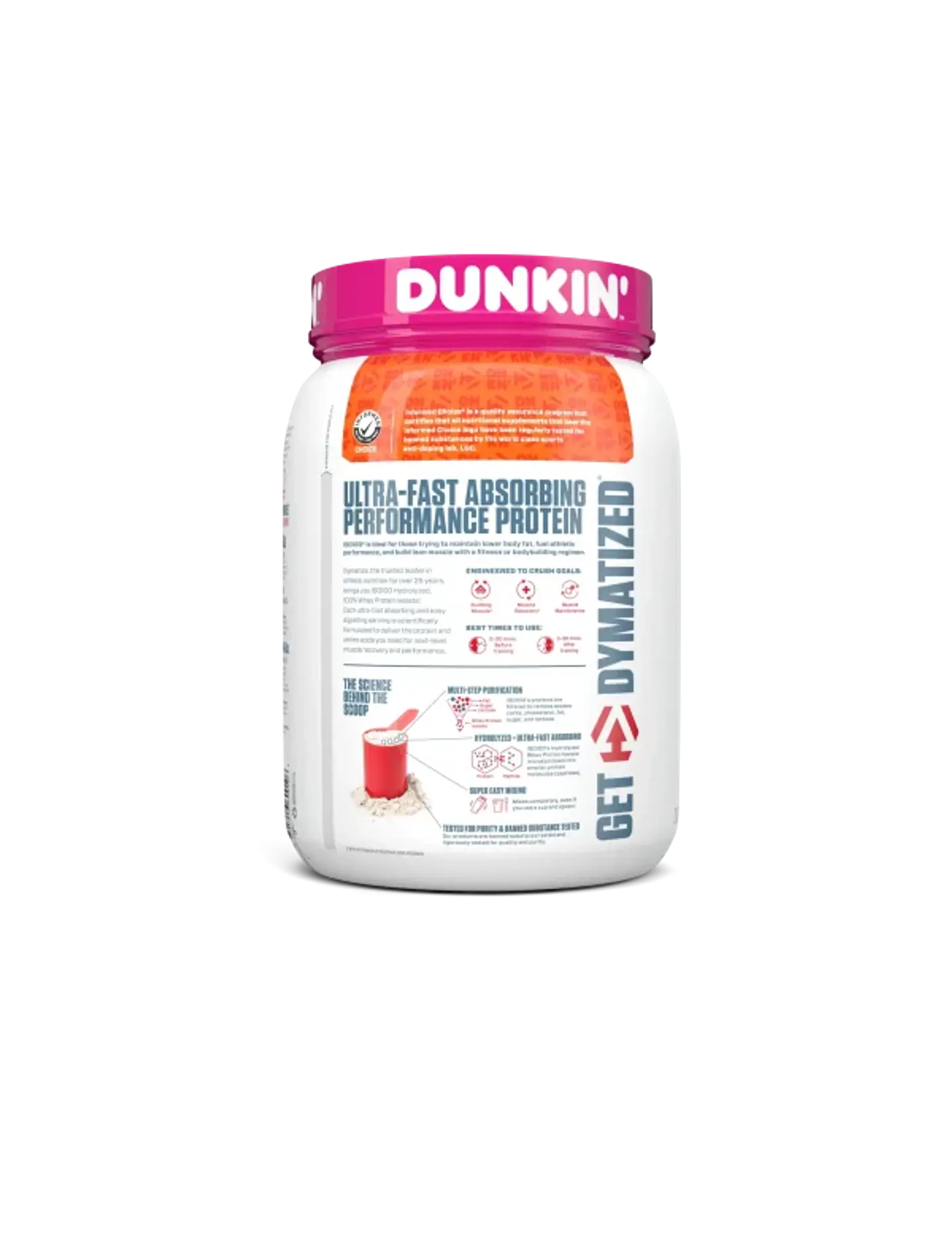 Proteína ISO 100 1.4 Lbs Dunkin Cappuccino 3