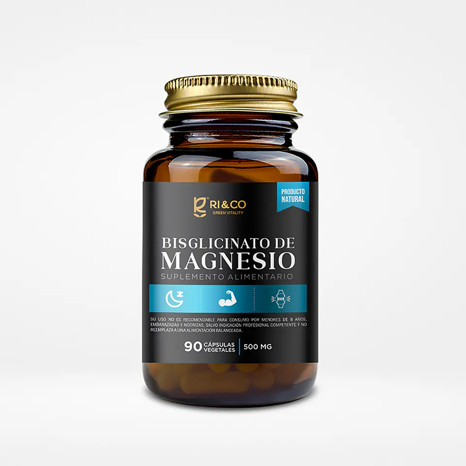 Bisglicinato magnesio 90 Cápsulas Ri&Co 1