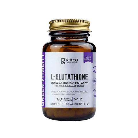 L-Glutathione, 500 mg, 60 Cápsulas Ri&Co