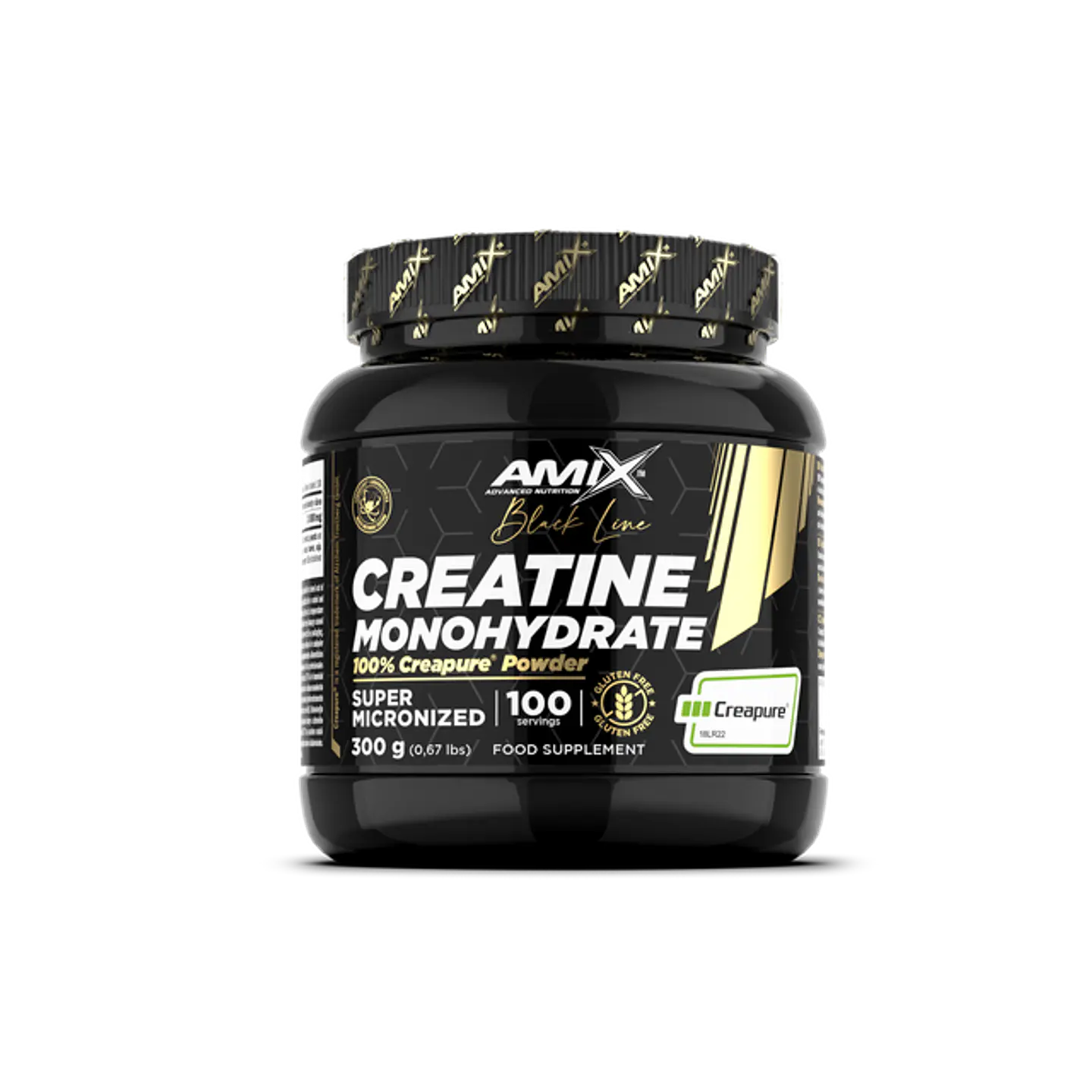 Creatina Monohidrato Creapure 300gr - Black Line 1