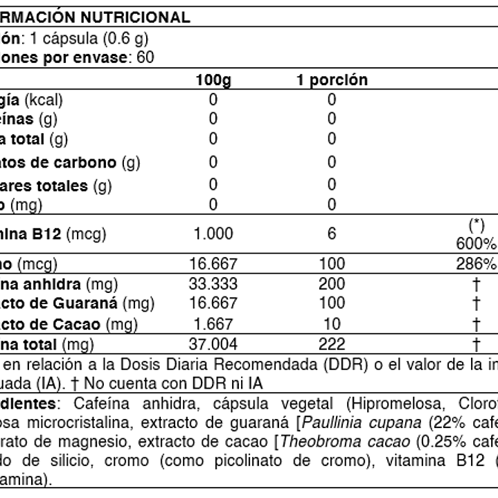 Lipo 6 Black Ultra Concentrate 60 Cápsulas 2