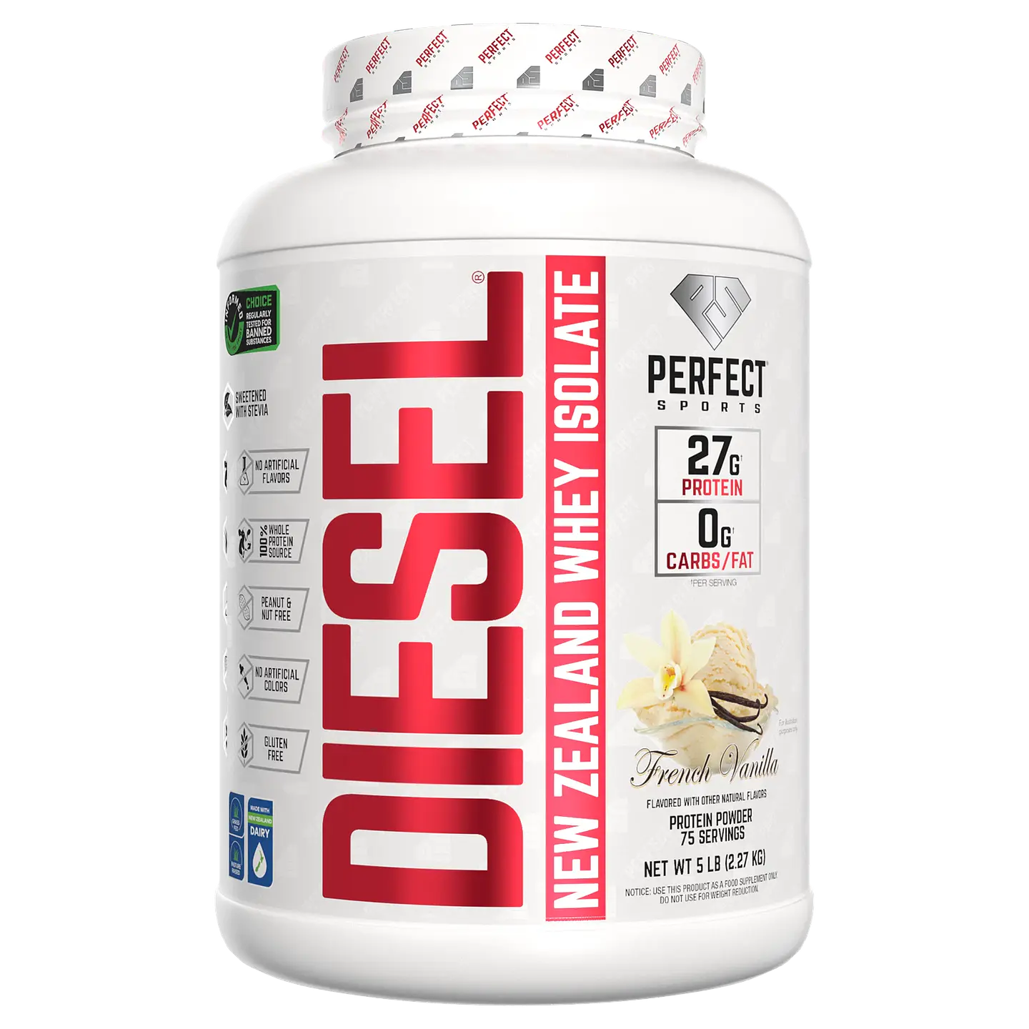 Perfect Sports Diesel New Zealand Whey Isolate 5LB 3