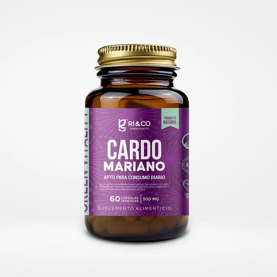 Cardo Mariano Extracto 500mg 60 Cápsulas Vegetales  Ri&Co 1