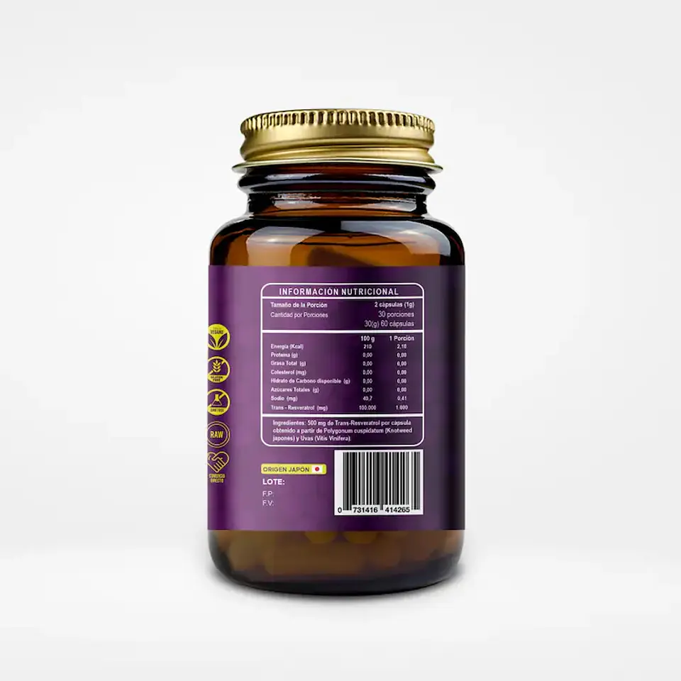 Trans-Resveratrol x 60 cápsulas 2