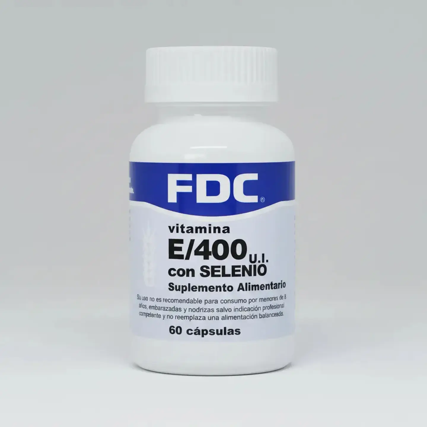 Vitamina E 400 U.I  con Selenio x 60cápsulas – FDC 1