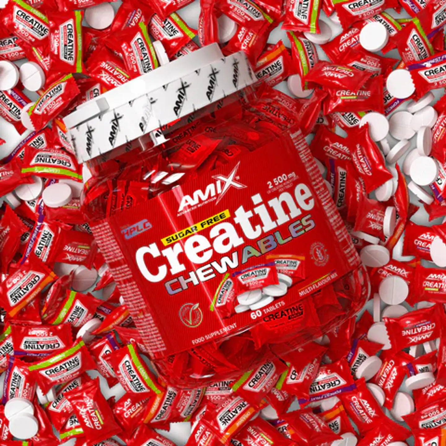 Creatina Monohidrato Masticable 60 tabl – Amix™ 5