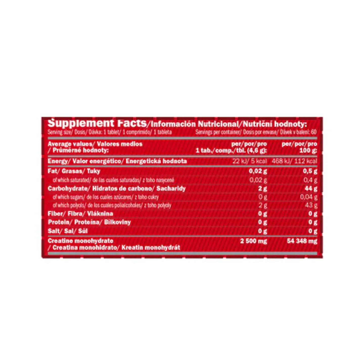 Creatina Monohidrato Masticable 60 tabl – Amix™ 2